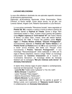LUCIANO MELCHIONNA La sua cifra stilistica é dominata da una