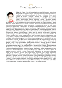 Elena Lo Forte - Teatro Lirico di Cagliari