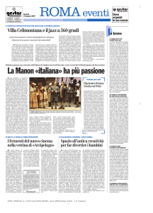 Il Giornale Roma eventi 2007 - Accademia del gioco dimenticato