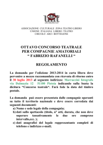 OTTAVO CONCORSO TEATRALE PER COMPAGNIE AMATORIALI