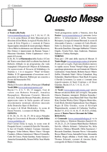 Calendario. Music@ consiglia