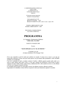 Rassegna Teatrale 2008 - Programma