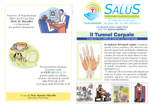 il Tunnel Carpale - Casa di Cura Salus