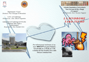 la sindrome tako-tsubo - Azienda Ospedaliera Universitaria San