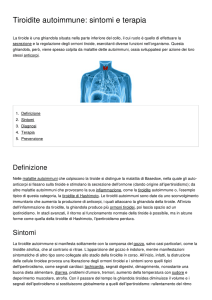 Tiroidite autoimmune: sintomi e terapia