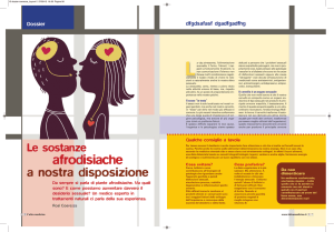 Le sostanze afrodisiache a nostra disposizione