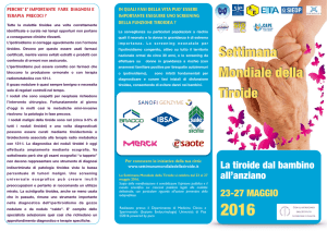 Brochure - Settimana Mondiale della Tiroide