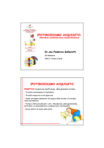ipotiroidismo acquisito: ipotiroidismo acquisito