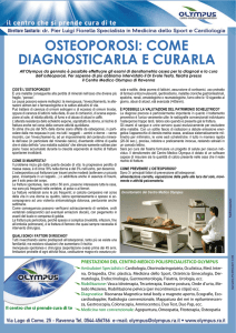 OSTEOPOROSI: COME DIAGNOSTICARLA E CURARLA