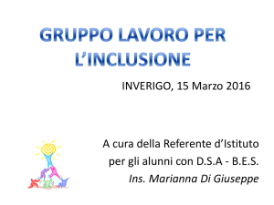 G.L.I 15 marzo 2016 – Intervento referente istituto per alunni DSA-BES