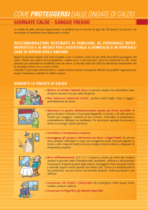 come proteggersi dalle ondate di caldo