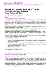 Programma Master dipendenze patologiche unico