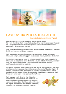 l`ayurveda per la tua salute l`ayurveda per la tua salute