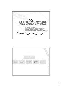 GLI ALUNNI CON DISTURBO DELLO SPETTRO AUTISTICO