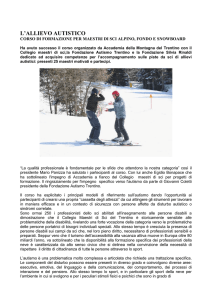 L`ALLIEVO AUTISTICO - Accademia della Montagna