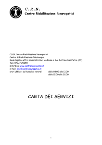 INTESTAZIONE DEL CENTRO - Centro Riabilitazione Neuropatici
