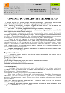 consenso informato test ergometrico