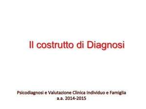 Il costrutto di Diagnosi