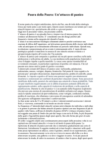 Paura della Paura: Un`attacco di panico