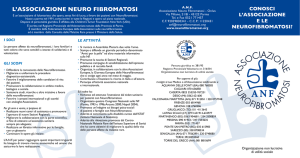 Visione il pdf in allegato - Associazione Neuro Fibromatosi