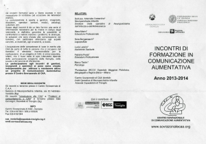 incontri di formazione in comunicazione aumentativa