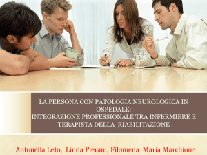integrazione professionale tra infermiere e terapista della