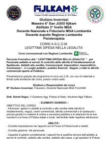 Giuliano Invernizzi Maestro 6° Dan JUDO fijlkam Abilitato 3° livello