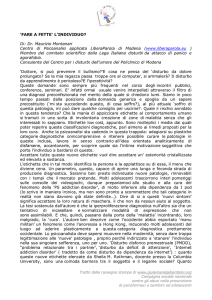 `FARE A FETTE` L`INDIVIDUO? Di: Dr. Maurizio Montanari Centro di