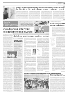 "La Sicilia" dell`intervista al Dr Lo Presti sulla Leg.170 dei DSA