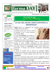 lo sai che anche i denti sentono la menopausa?