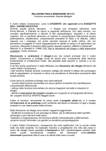 RELAZIONE FINALE BENESSERE 2011/12