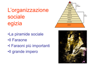 L`organizzazione sociale Egizia