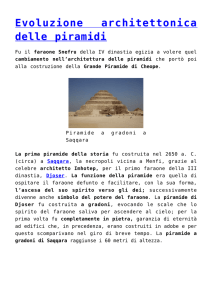 Evoluzione architettonica delle piramidi
