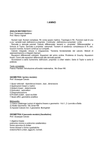 I ANNO - Università degli Studi di Milano