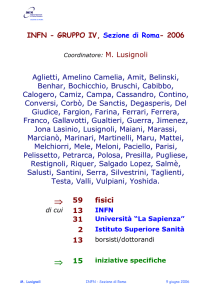 INFN - GRUPPO IV (Fisica Teorica) - 2003 - INFN Rome