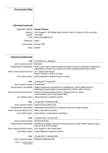 Curriculum Vitae - Istituto di Informatica e Telematica