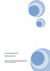 Appunti del corso di Informatica - Benvenuti nel sito ufficiale di