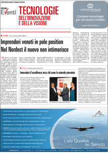 Imprendori veneti in pole position Nel Nordest il