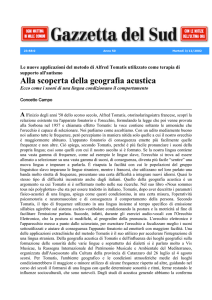 Le nuove applicazioni del metodo di Alfred Tomatis utilizzato come