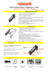 Ausilio all`udito debole (Amplificatore Audio)