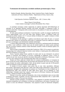 Trattamento del melanoma coroidale mediante - INFN-LNS