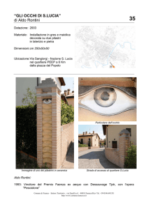 “GLI OCCHI DI S.LUCIA” di Aldo Rontini