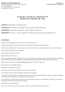 scheda tecnica prodotto sunskin premium ink