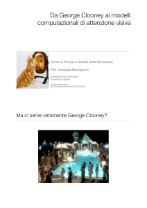 Da George Clooney ai modelli computazionali di attenzione visiva