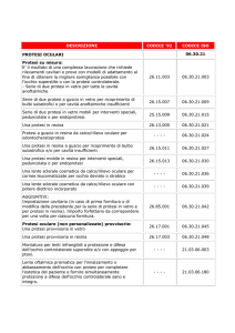 DESCRIZIONE CODICE `92 CODICE ISO PROTESI OCULARI 06.30