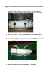 Per motivi di riorganizzazione Osservatorio , vendo