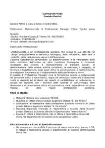 Scarica il Curriculum Vitae del Dott. Daniele Petrini