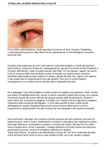 EYEBALLING: UN SERIO RISCHIO PER LA SALUTE