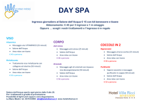 DAY SPA - Hotel Villa Ricci