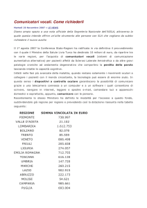 Comunicatori vocali. Come richiederli